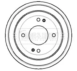 Handler.Part Brake drum BORG & BECK BBR7052 1