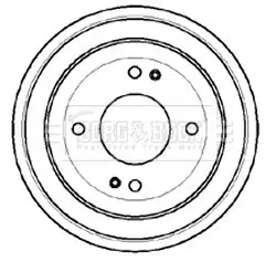 Handler.Part Brake drum BORG & BECK BBR7060 1