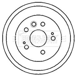 Handler.Part Brake drum BORG & BECK BBR7180 1