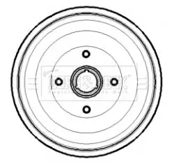 Handler.Part Brake drum BORG & BECK BBR7189 1