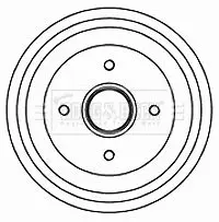 Handler.Part Brake drum BORG & BECK BBR7201 1