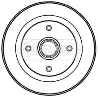 Handler.Part Brake drum BORG & BECK BBR7208 1