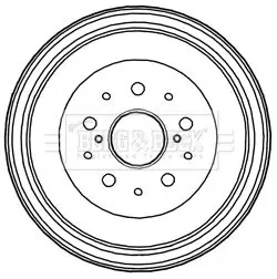 Handler.Part Brake drum BORG & BECK BBR7227 1