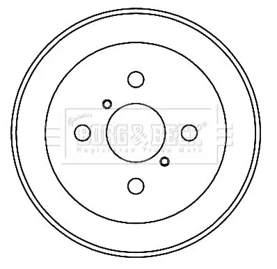 Handler.Part Brake drum BORG & BECK BBR7231 1