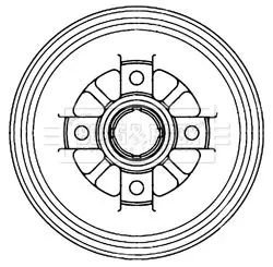 Handler.Part Brake drum BORG & BECK BBR7240 1