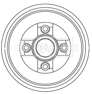 Handler.Part Brake drum BORG & BECK BBR7243 1