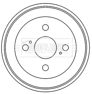 Handler.Part Brake drum BORG & BECK BBR7246 1