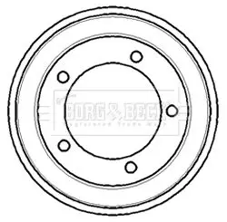 Handler.Part Brake drum BORG & BECK BBR7083 1