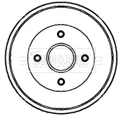 Handler.Part Brake drum BORG & BECK BBR7087 1