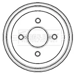 Handler.Part Brake drum BORG & BECK BBR7095 1