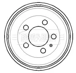 Handler.Part Brake drum BORG & BECK BBR7114 1