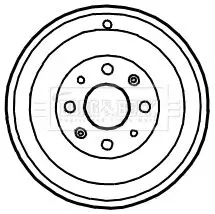 Handler.Part Brake drum BORG & BECK BBR7122 1