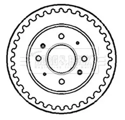 Handler.Part Brake drum BORG & BECK BBR7139 1