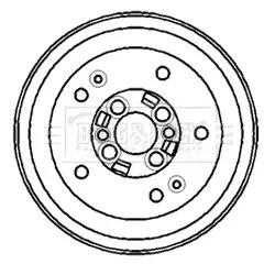 Handler.Part Brake drum BORG & BECK BBR7140 1