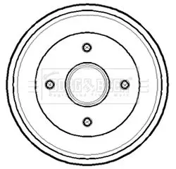 Handler.Part Brake drum BORG & BECK BBR7141 1