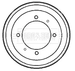 Handler.Part Brake drum BORG & BECK BBR7153 1