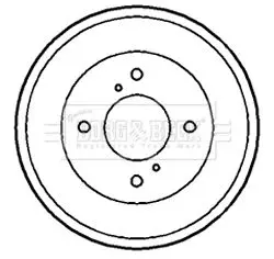 Handler.Part Brake drum BORG & BECK BBR7165 1