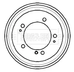 Handler.Part Brake drum BORG & BECK BBR7170 1