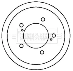 Handler.Part Brake drum BORG & BECK BBR7178 1