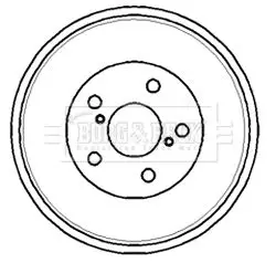 Handler.Part Brake drum BORG & BECK BBR7179 1