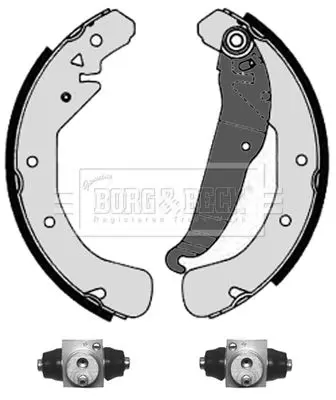 Handler.Part Brake shoe set BORG & BECK BBS1011K 2