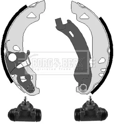 Handler.Part Brake shoe set BORG & BECK BBS1028K 2