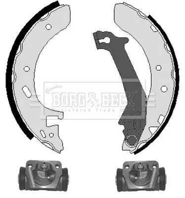 Handler.Part Brake shoe set BORG & BECK BBS1054K 2