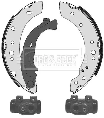 Handler.Part Brake shoe set BORG & BECK BBS1074K 2