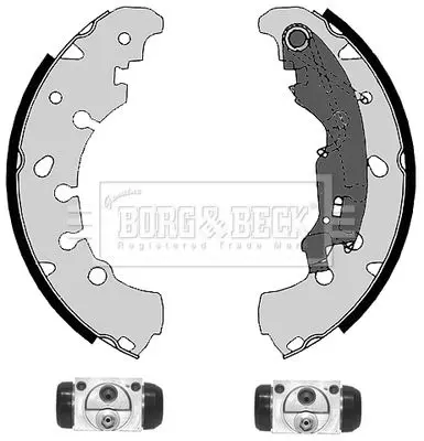 Handler.Part Brake shoe set BORG & BECK BBS1116K 1