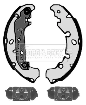 Handler.Part Brake shoe set BORG & BECK BBS1122K 2