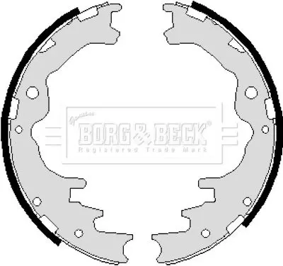 Handler.Part Brake shoe set BORG & BECK BBS6028 1