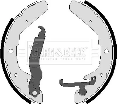 Handler.Part Brake shoe set BORG & BECK BBS6041 1