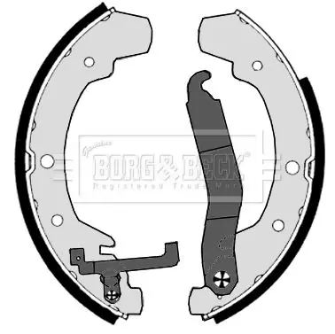 Handler.Part Brake shoe set BORG & BECK BBS6043 1