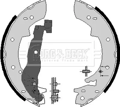 Handler.Part Brake shoe set BORG & BECK BBS6074 1