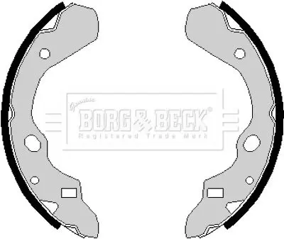 Handler.Part Brake shoe set BORG & BECK BBS6130 1