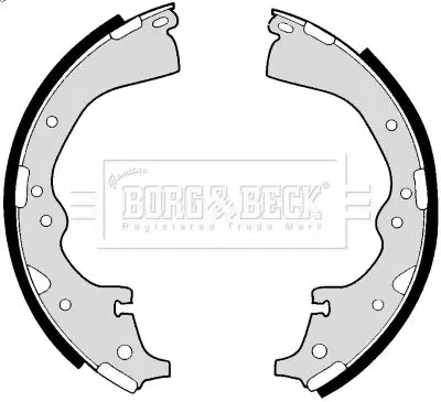 Handler.Part Brake shoe set BORG & BECK BBS6176 1