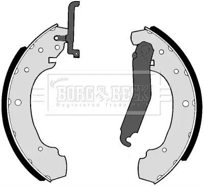 Handler.Part Brake shoe set BORG & BECK BBS6181 1