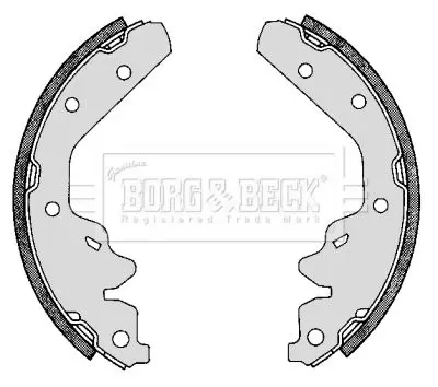 Handler.Part Brake shoe set BORG & BECK BBS6188 1