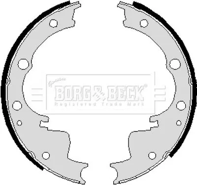 Handler.Part Brake shoe set BORG & BECK BBS6192 1