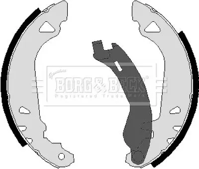 Handler.Part Brake shoe set BORG & BECK BBS6201 1