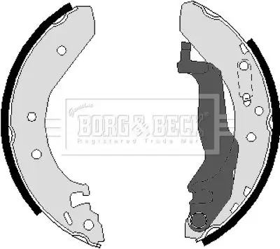 Handler.Part Brake shoe set BORG & BECK BBS6223 1