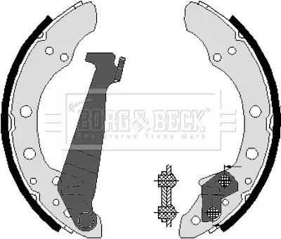 Handler.Part Brake shoe set BORG & BECK BBS6225 2