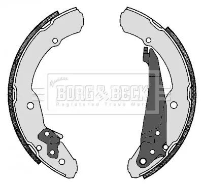 Handler.Part Brake shoe set BORG & BECK BBS6230 2