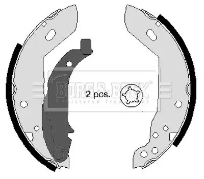 Handler.Part Brake shoe set BORG & BECK BBS6240 1