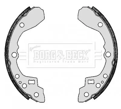 Handler.Part Brake shoe set BORG & BECK BBS6274 1