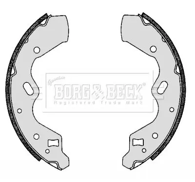 Handler.Part Brake shoe set BORG & BECK BBS6276 1