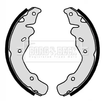 Handler.Part Brake shoe set BORG & BECK BBS6310 1