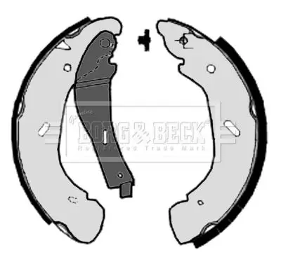 Handler.Part Brake shoe set BORG & BECK BBS6313 1