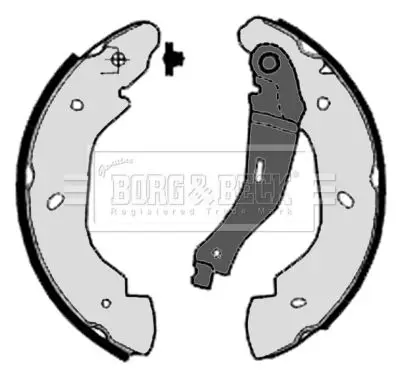 Handler.Part Brake shoe set BORG & BECK BBS6314 2