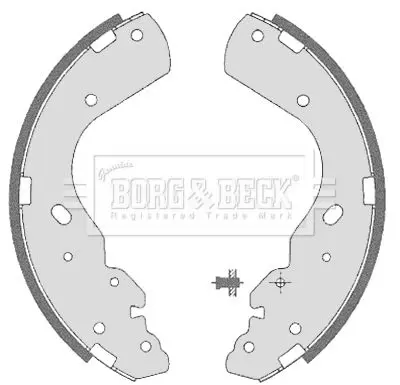 Handler.Part Brake shoe set BORG & BECK BBS6323 1